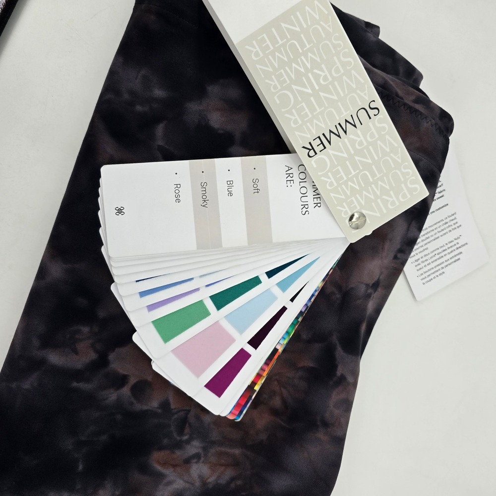 Lululemon Vinyasa Scarf Nulu Tie Dye Smoky Rose Black Convertible Wrap NWT - Picture 6 of 7